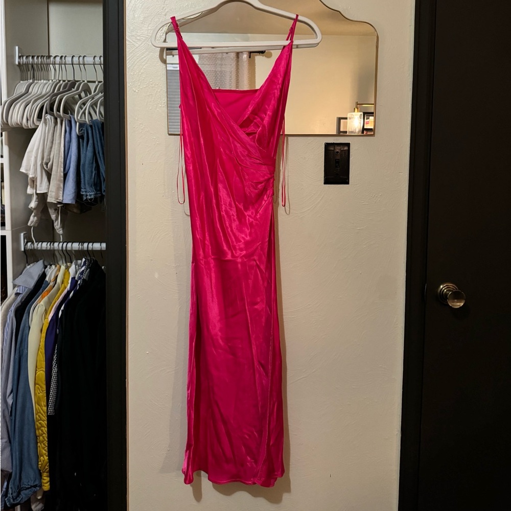 Satin maxi dress from Zara, size small. Never been worn.